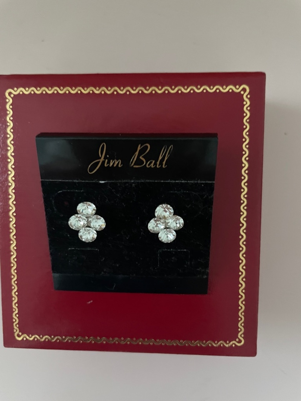 New Jim Ball crystal earrings
